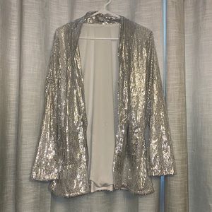 Silver sequin Blazer